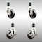 Service Caster 3 Inch 316SS Soft Rubber Swivel 1-1/2 Inch Expanding Stem Caster Brake SCC, 2PK SCC-SS316EX20S314-SRS-2-TLB-2-112 - alternate 1